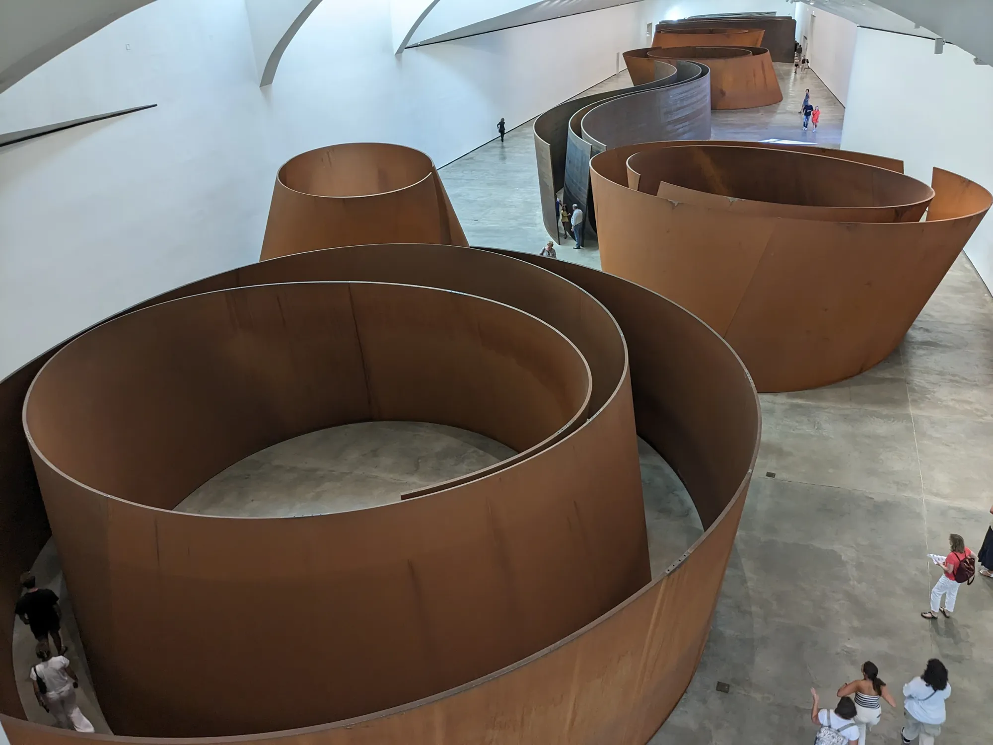 Richard Serra monumental the matter of time from 1994–2005 weathering steel Guggenheim Museum
