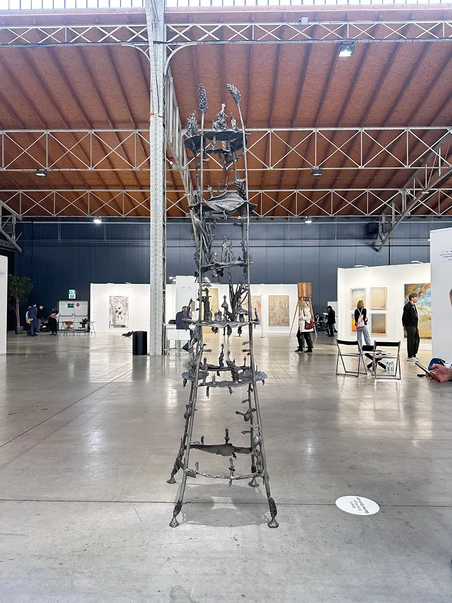 spark art fair with gallery hilger presented a sculpture by gunter damisch