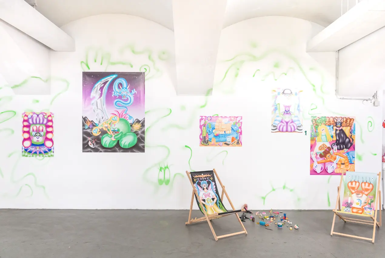 das weisse haus wien, exhibition view, installation shot, lony mathis work