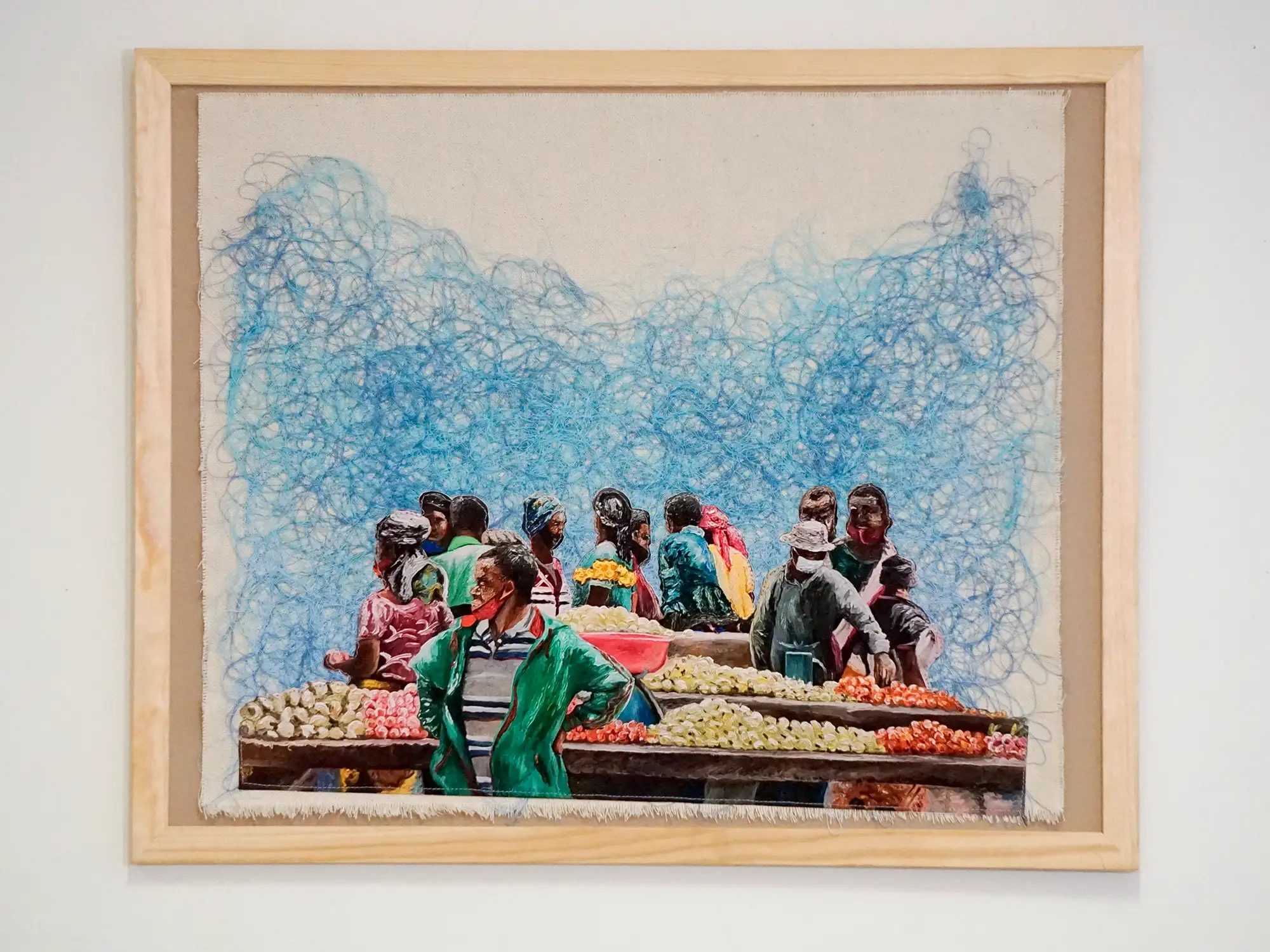 ndagijimana alphonse, mixed media work, promising emerging artist , rwanda, contemporary art now