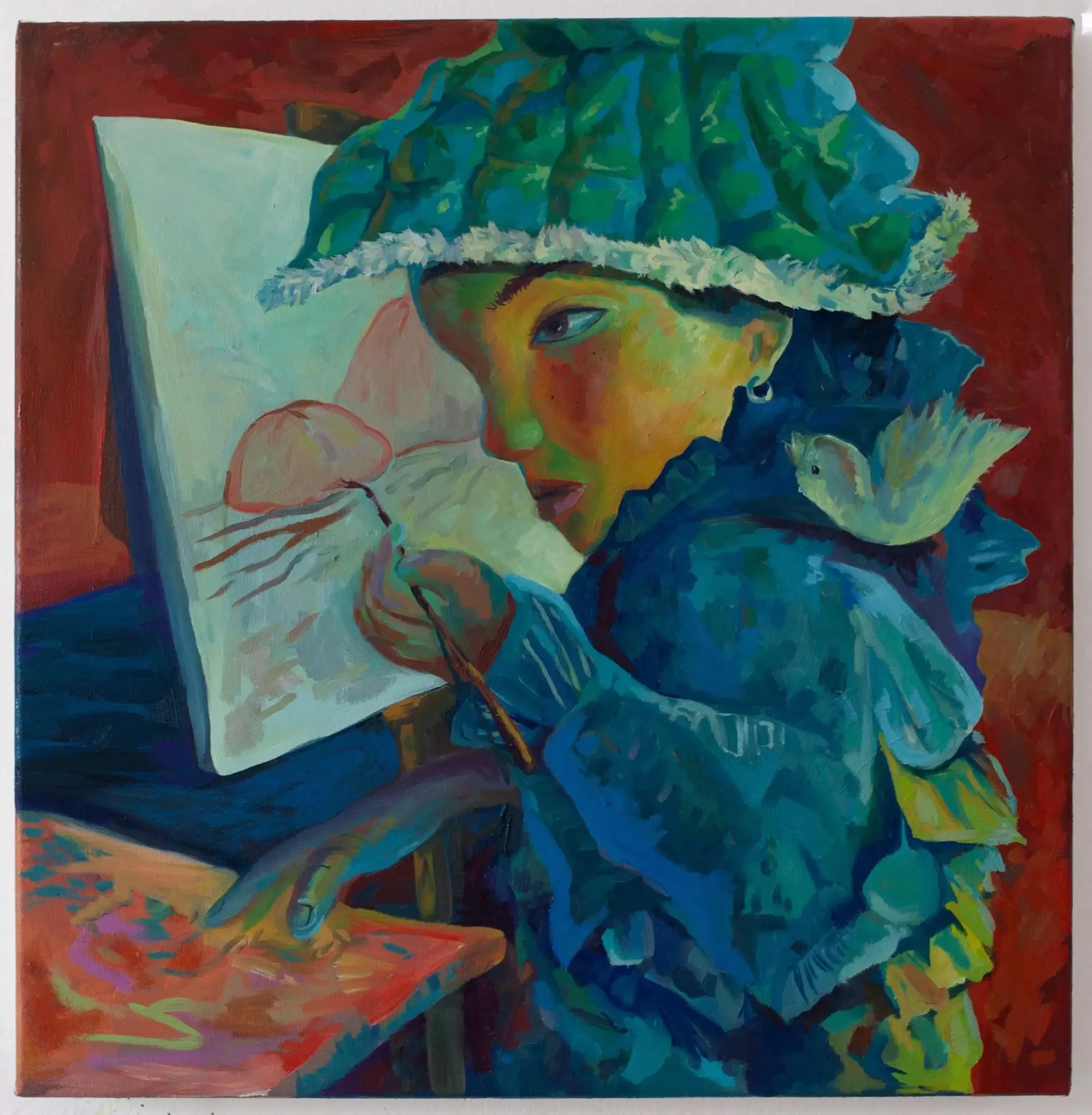 new faces in contemporary art, painting now, 2024, yuma radne, artist, promising painter now