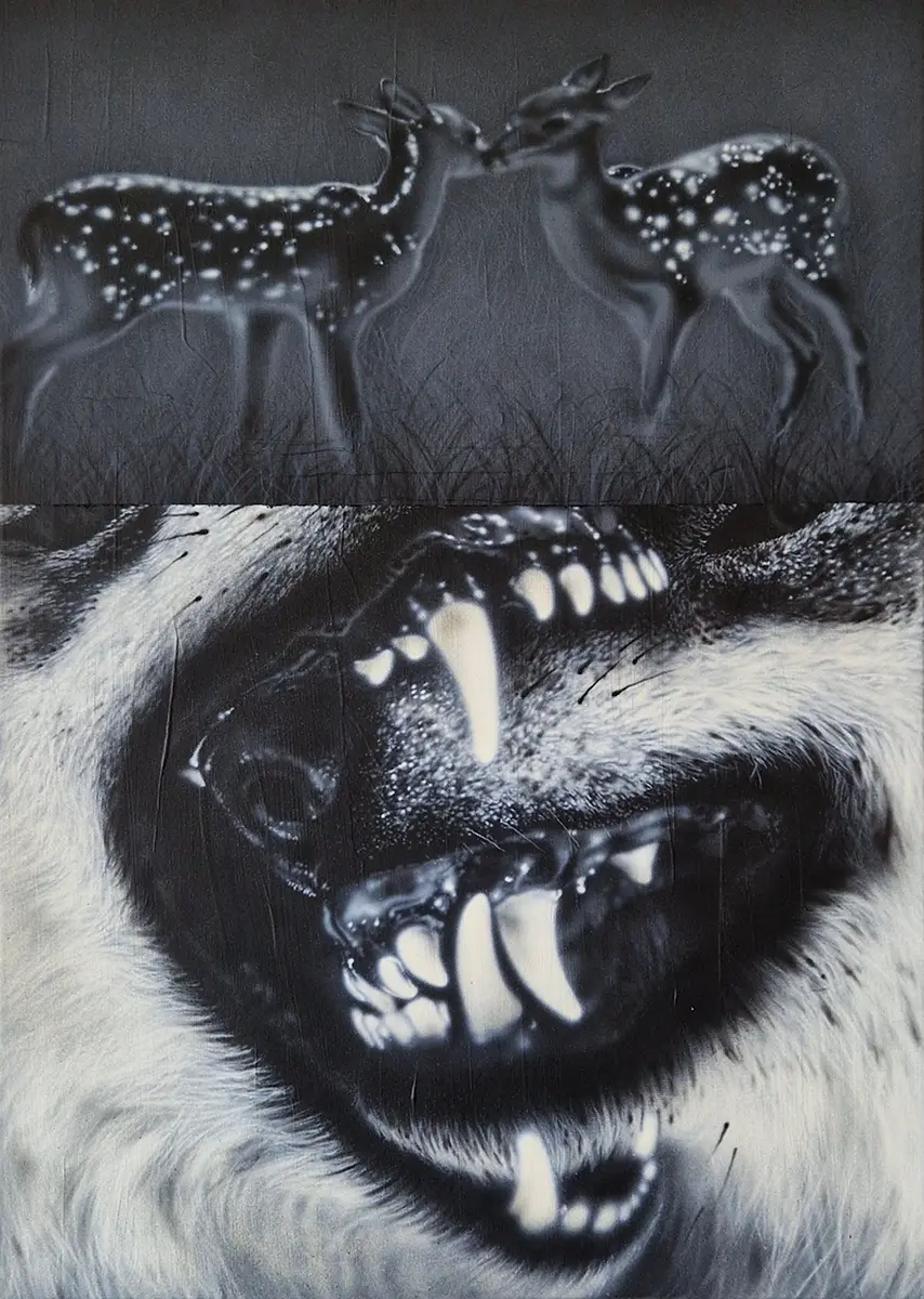 Camille theodet, unveiling hidden desires in a bold dark paintings