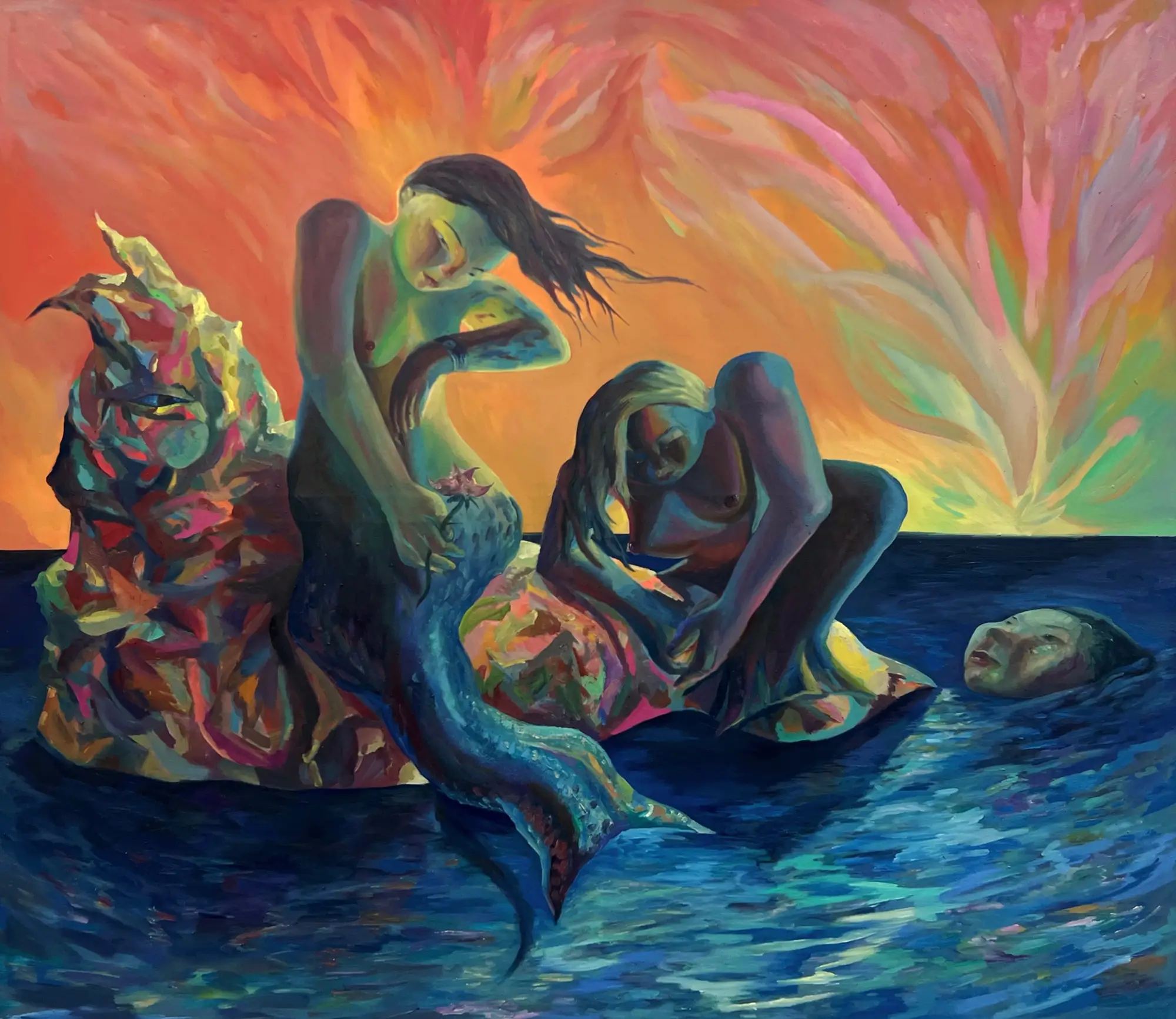 rume radne, contemporary painting, new faces in contemporary art, mythology and fantasy blend in 