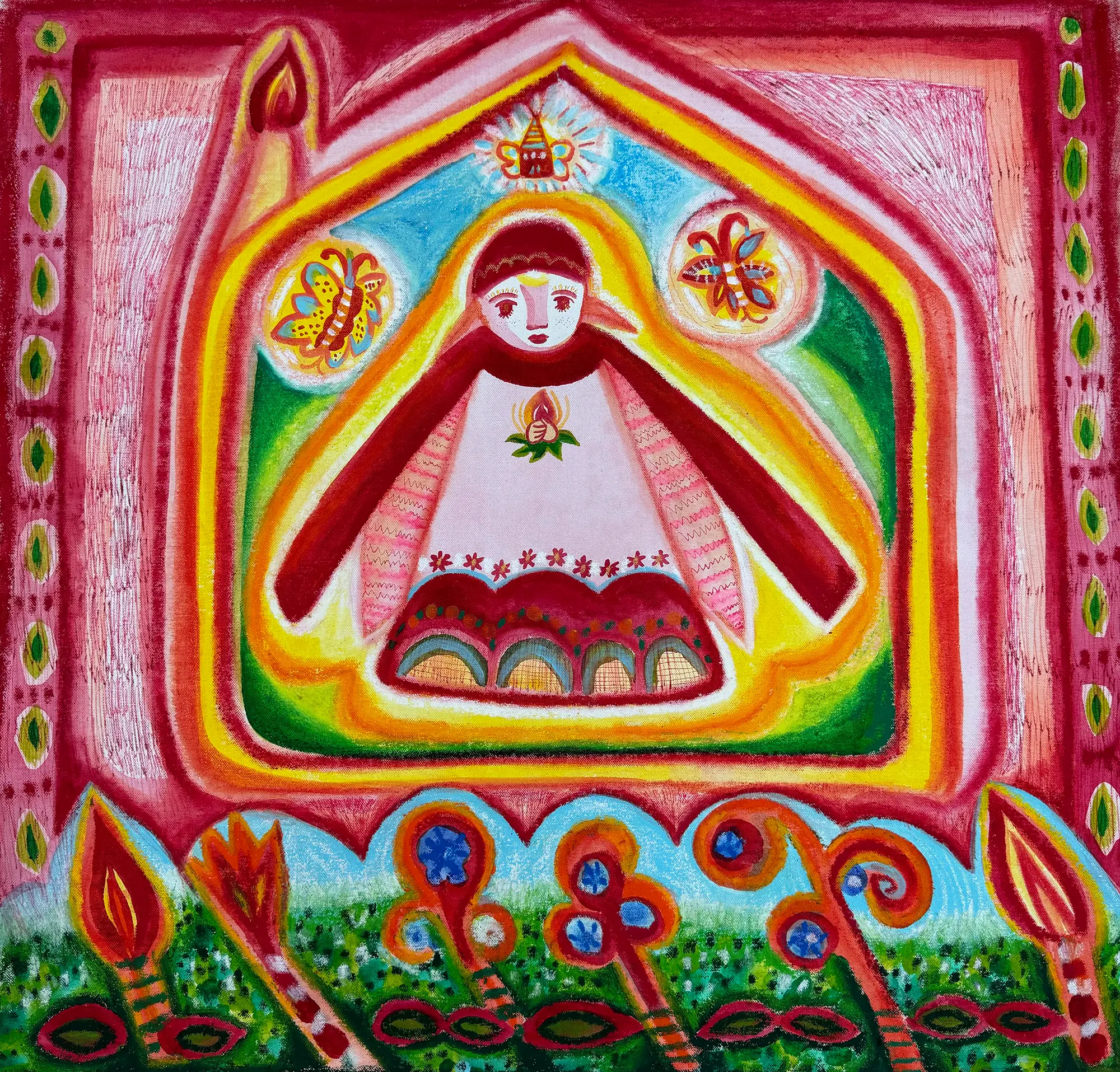 hsin hwang contemporary painting female artist munchies art club magazine