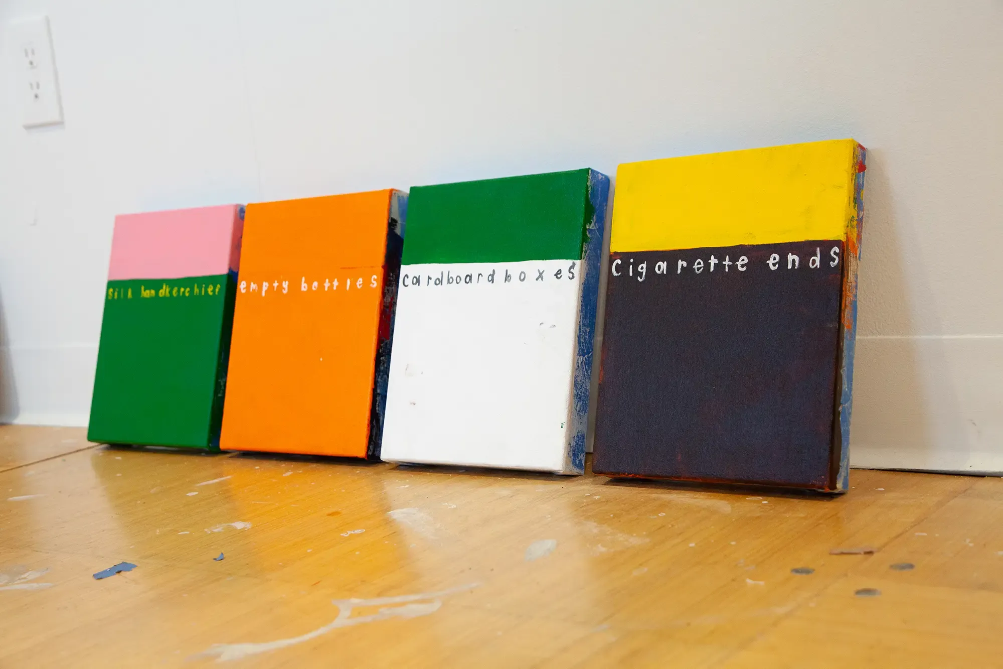 joseph o´neal, text based artist in contemporary art colorful and strong