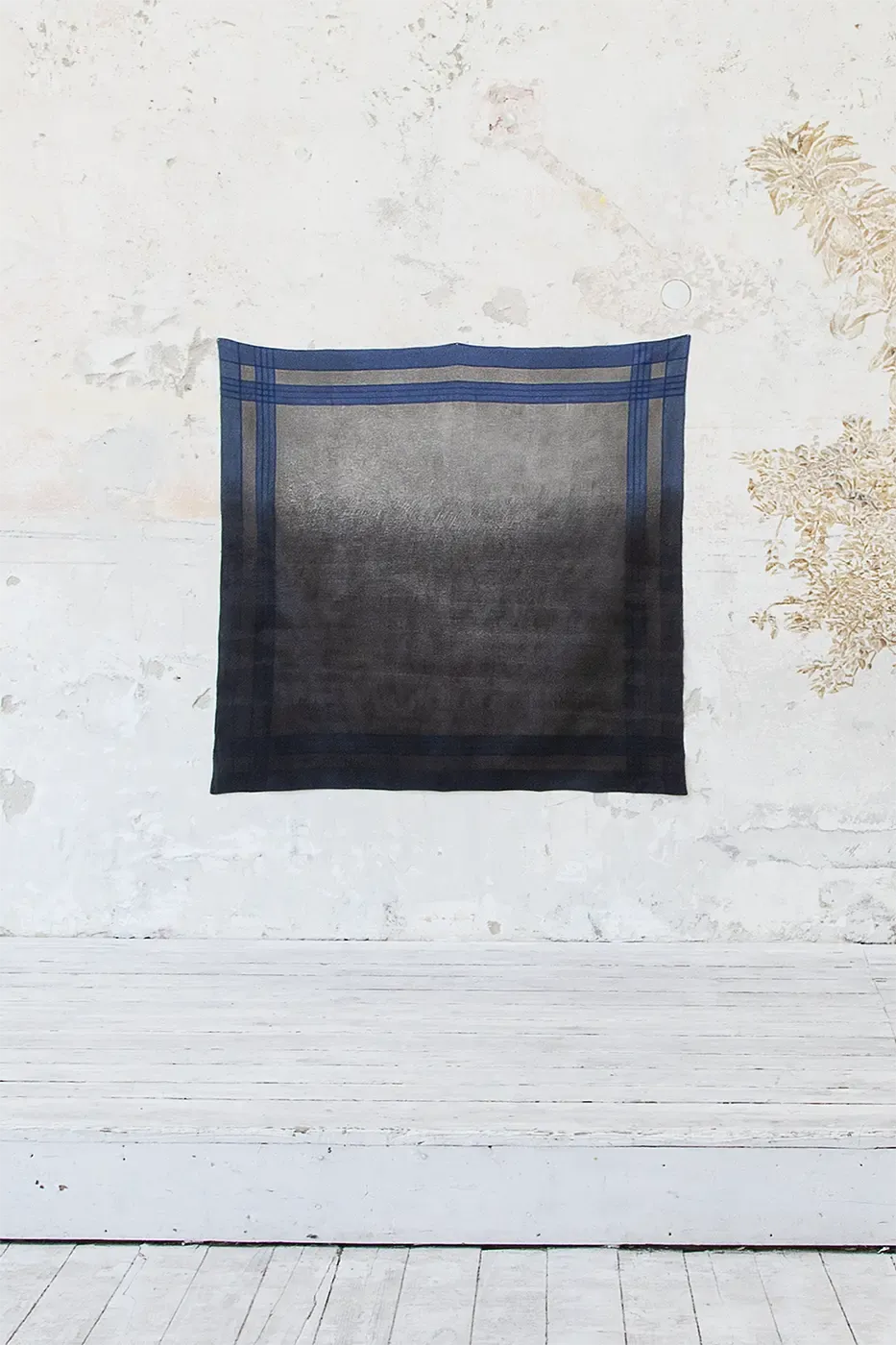 letizia werth presents a textile artwork at kunstverein schattendorf
