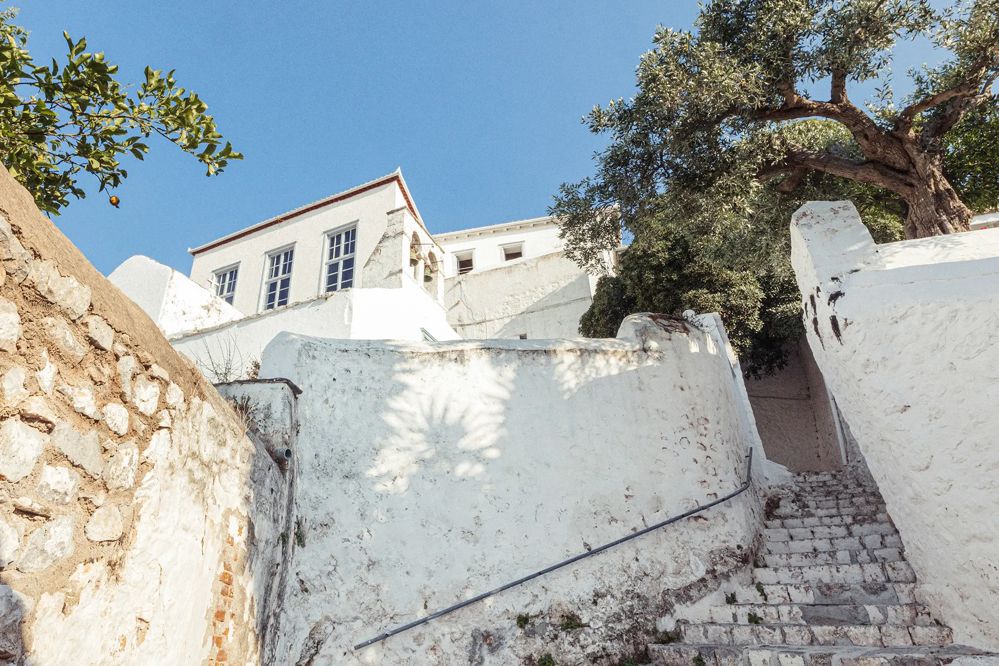 old carpet factory recording studio and art residency on hydra island