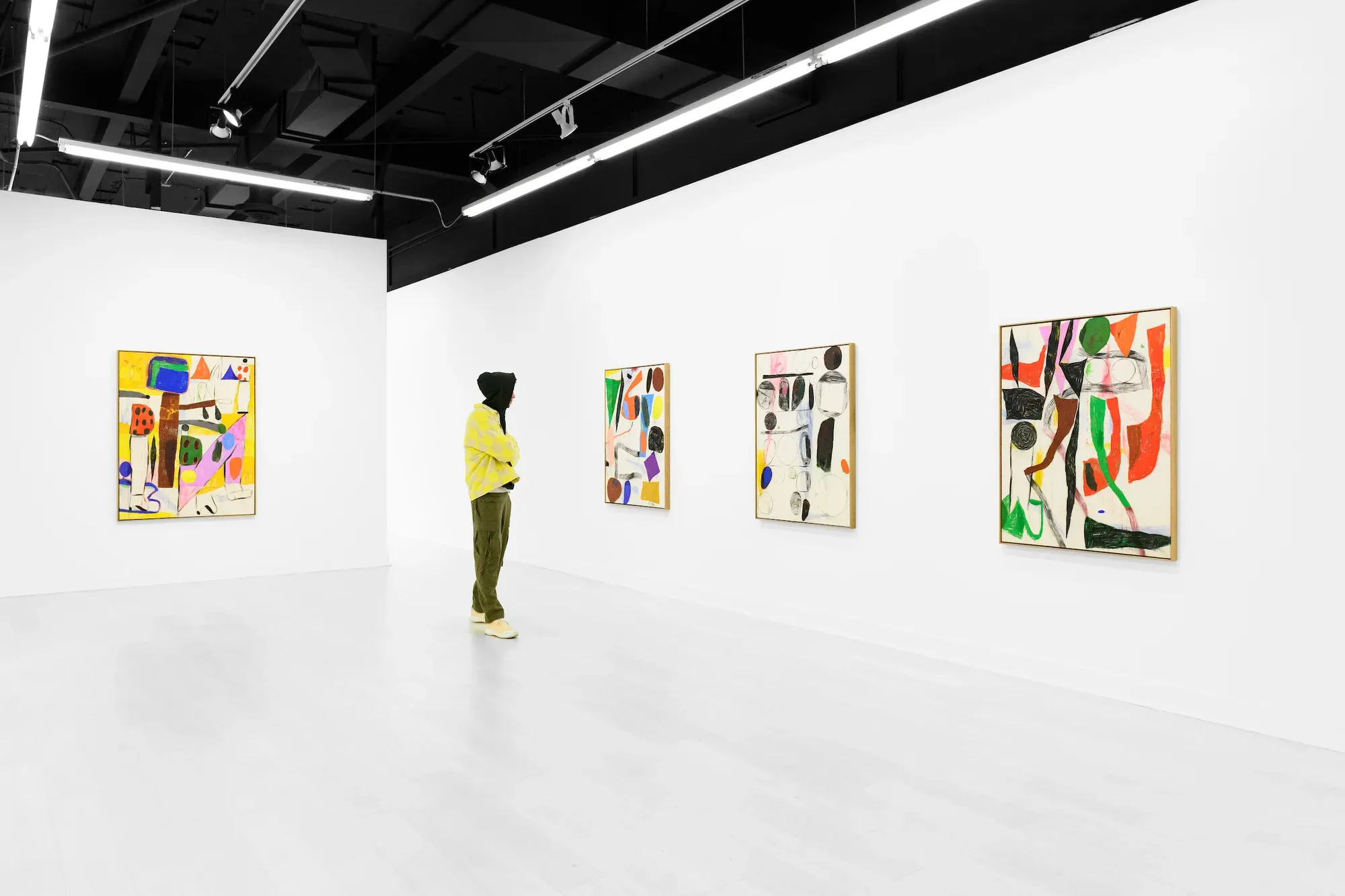 part 2 gallery showcasing sune christiansen's colorful abstract paintings: 
