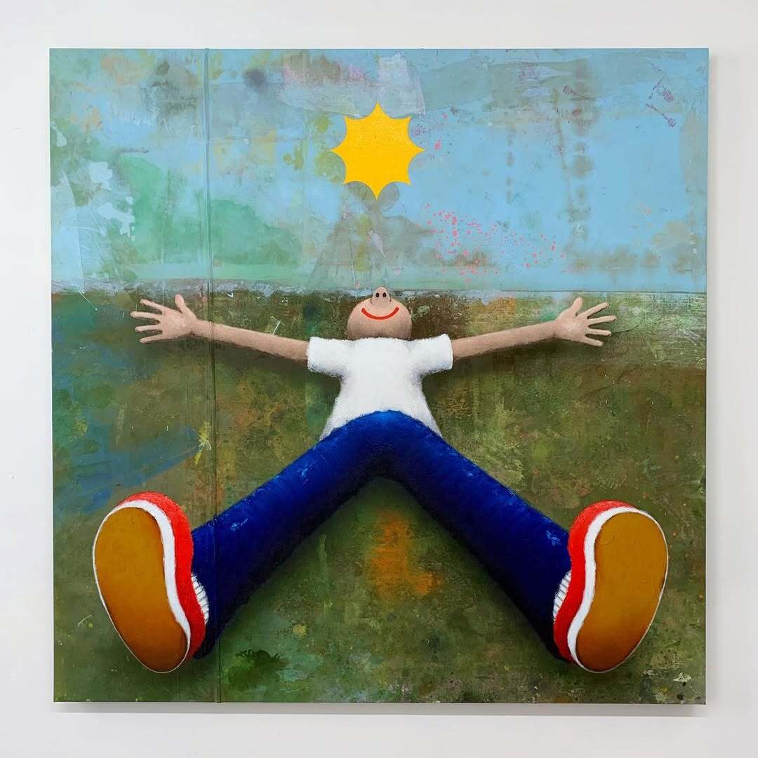 great painting and enjoying life a great example of the positive vibes of painting by hunter potter