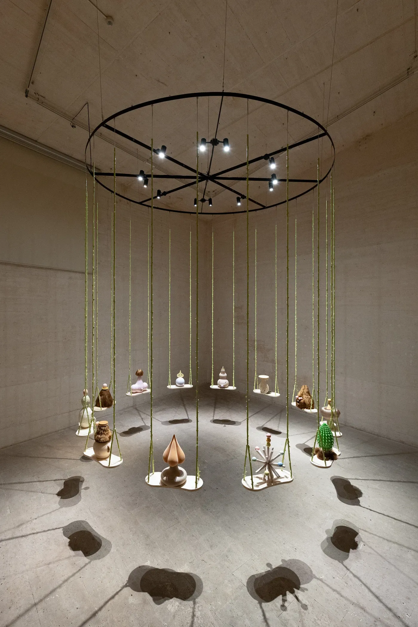 grip face exhibition Installation view of Utopía del Lodo, Sashimi de Bruma by Grip Face at the Miró Mallorca Foundation