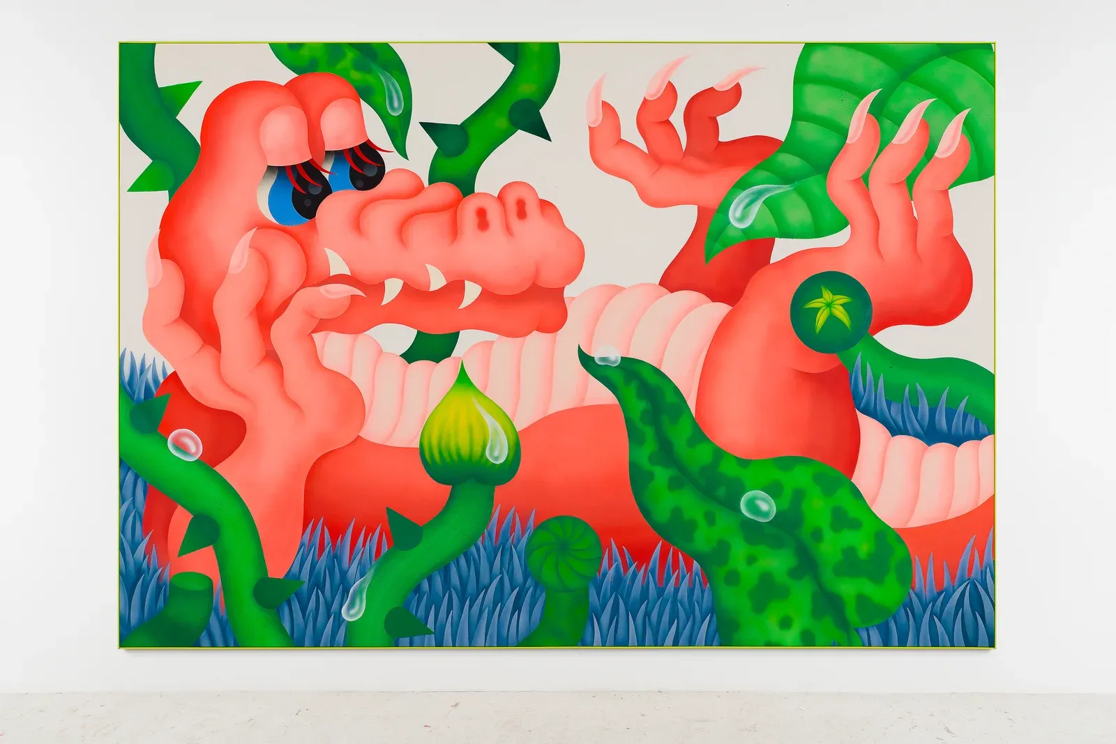 best artist , catapult munchies art club, Fátima de Juan with a figurative fresh painting