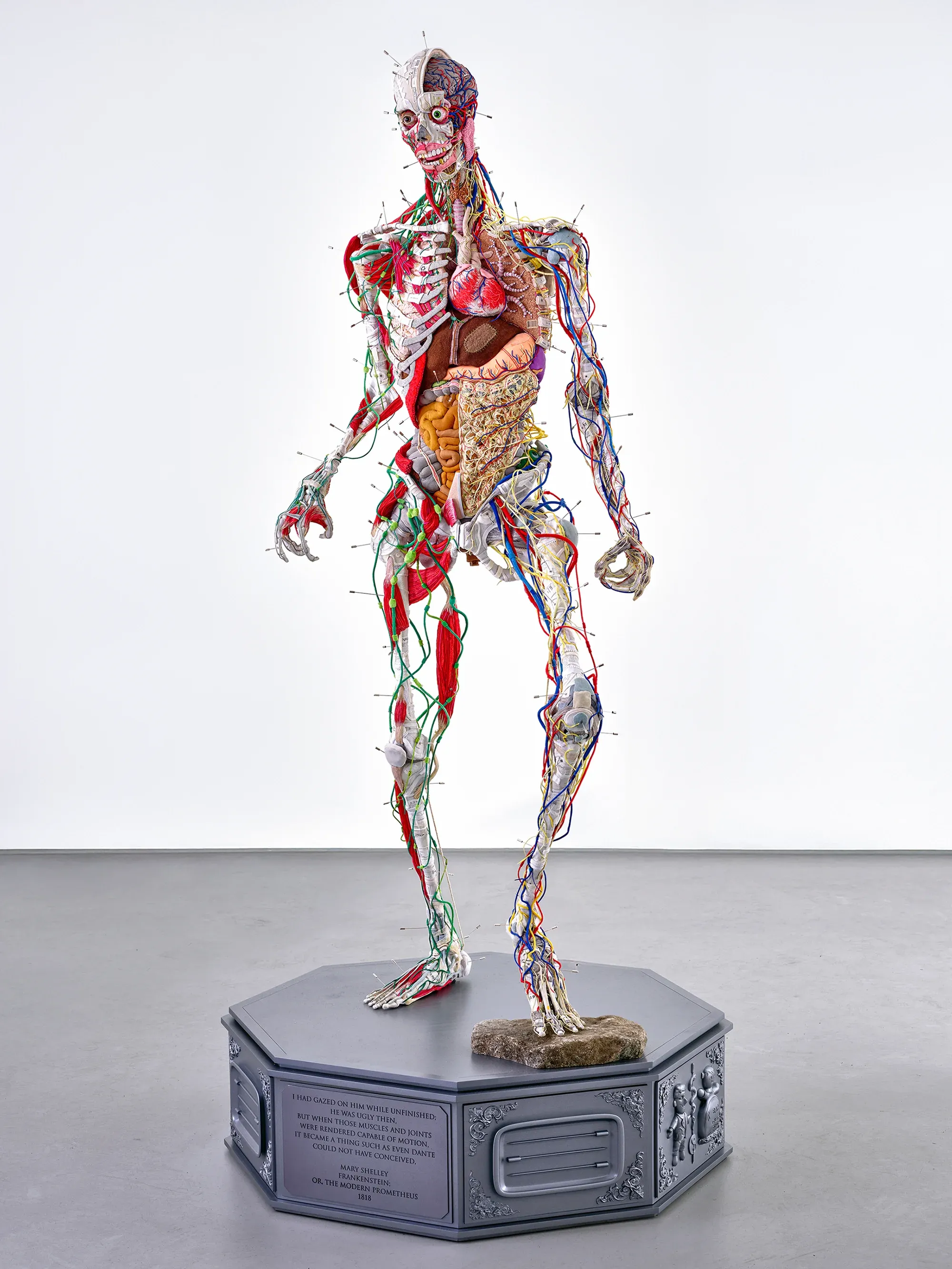Sungho Bae. sculpture work, anatomy human, fabric, textile, catapult munchies art club artist in fokus
