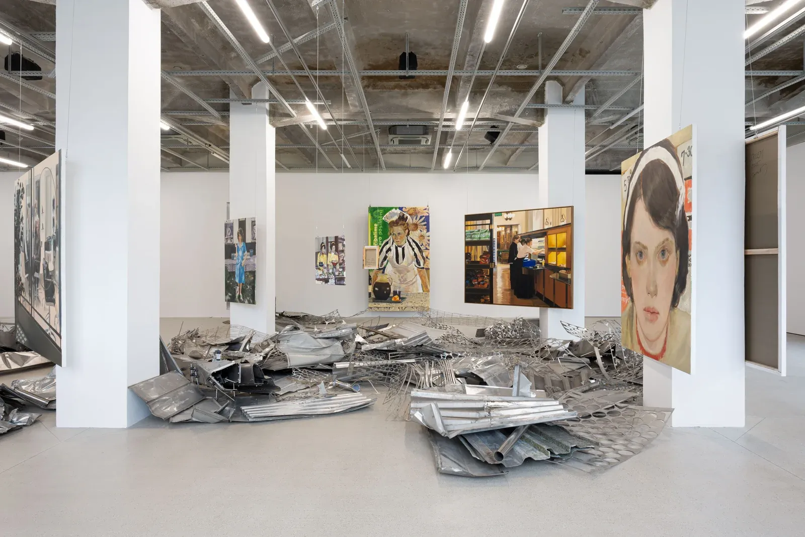 telegraph gallery, Olomouc, works by Paulina olowska, Caroline walker and Adela janska curate by Mira macik