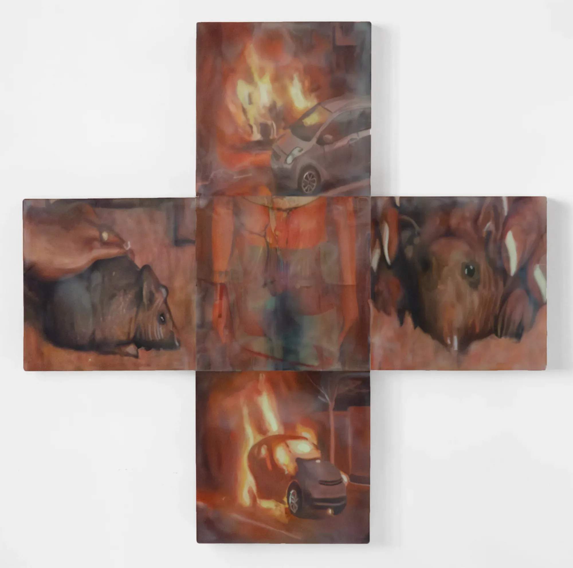 Anne Joelle Tan, Humiliation as Image Logic artist in focus, painting