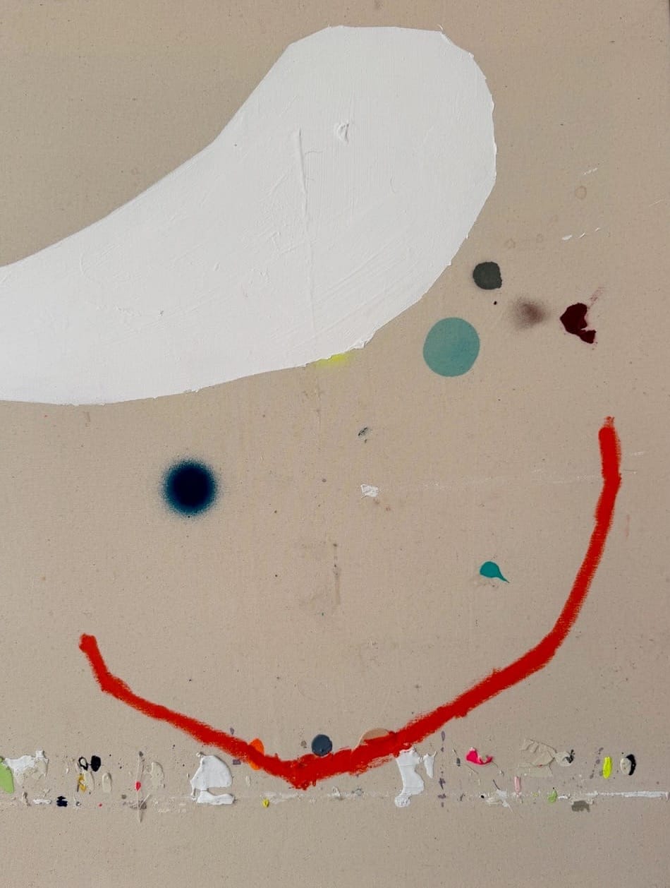 Christina gschwantner, artist in focus, catapult the new munchies art club showcase a new series happy abstracted with a smile