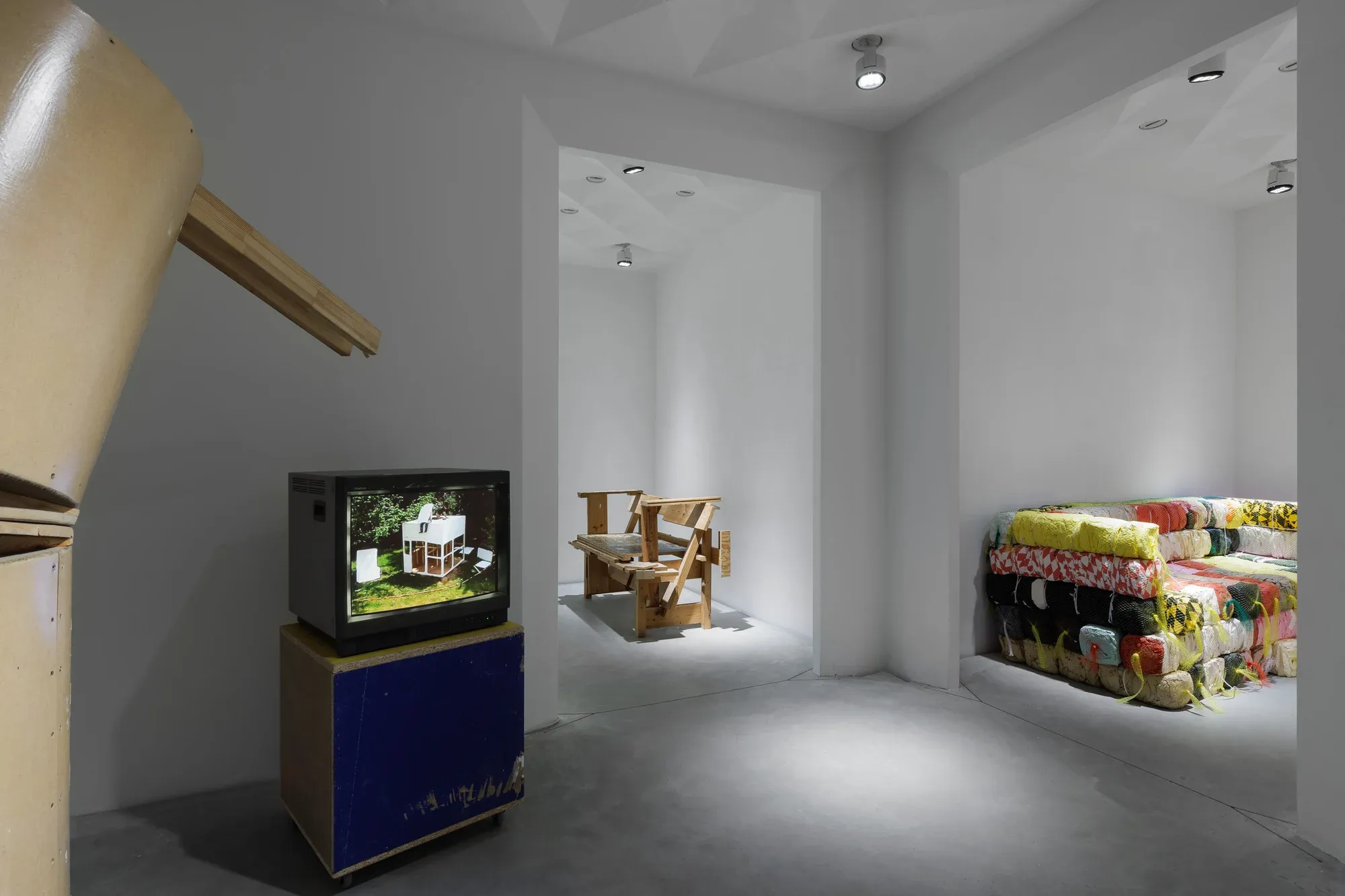 z33 installation view , Z33 is a secret tip off the beaten arts track Hasselt exhibiton Michael beutler