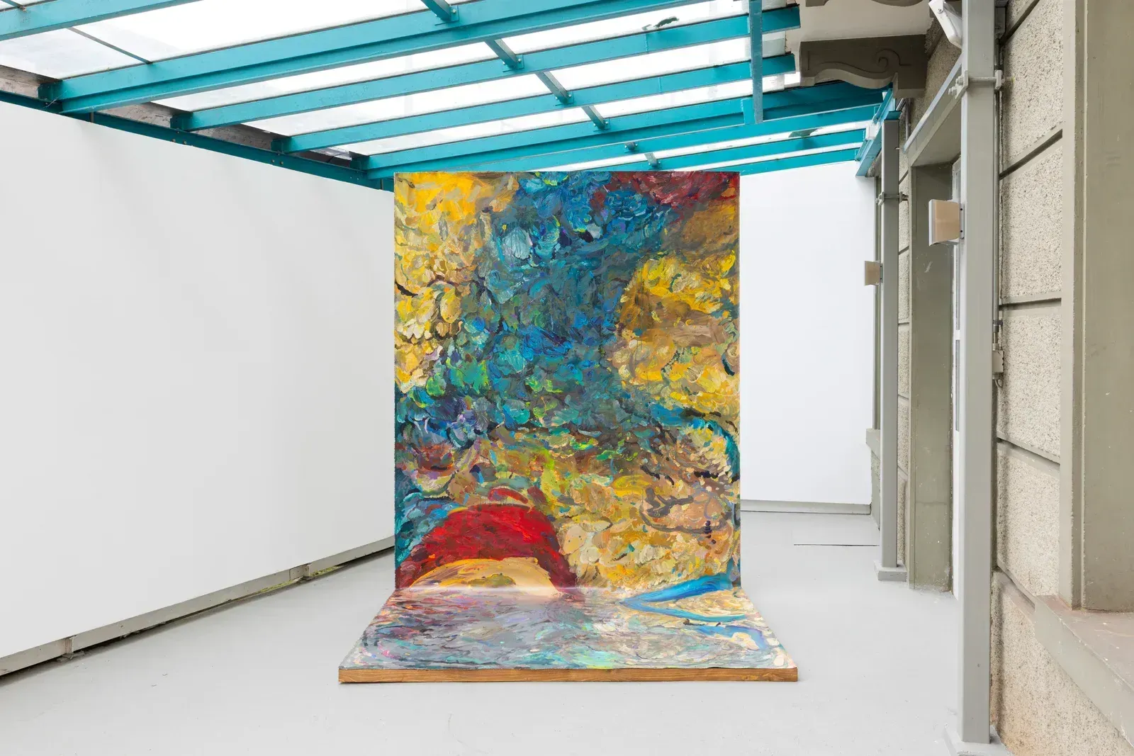 Artist Feature: Michele Gabriele Between Image and Presence - Image exhibition Brambora, KALI Gallery, Lucerne colorful painting installation