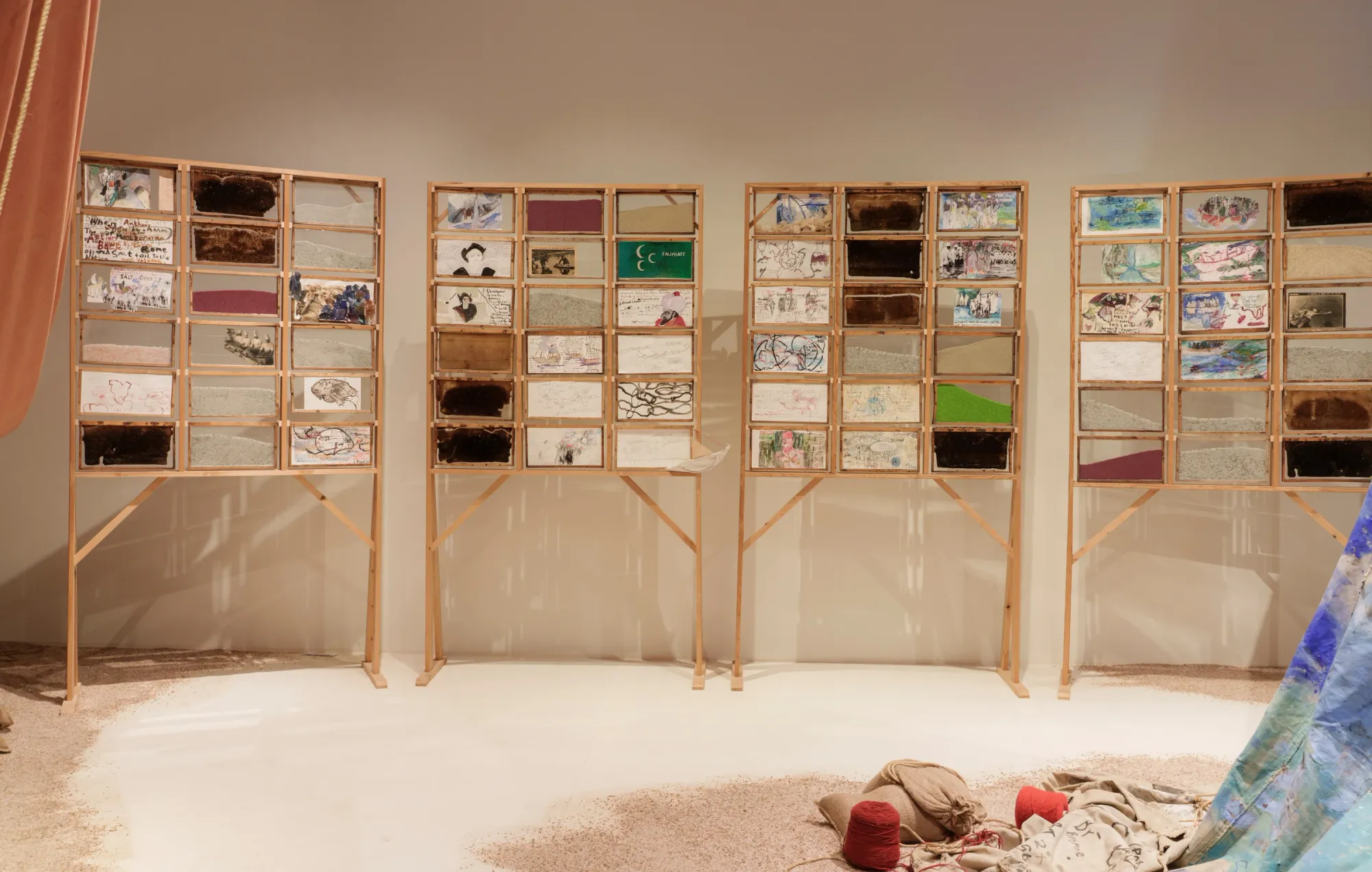 Anna Boghiguian – The Sunken Boat installation view, aros art museum 