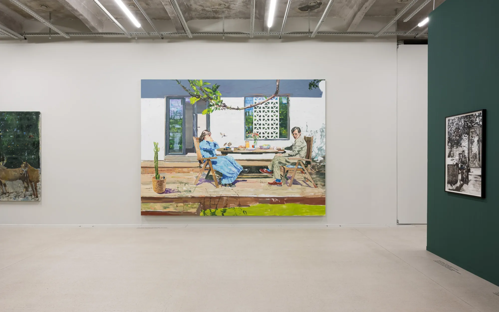 Artist Marius Bercea - exhibition view - group show - Transylvanian Painting Today - telegraph gallery