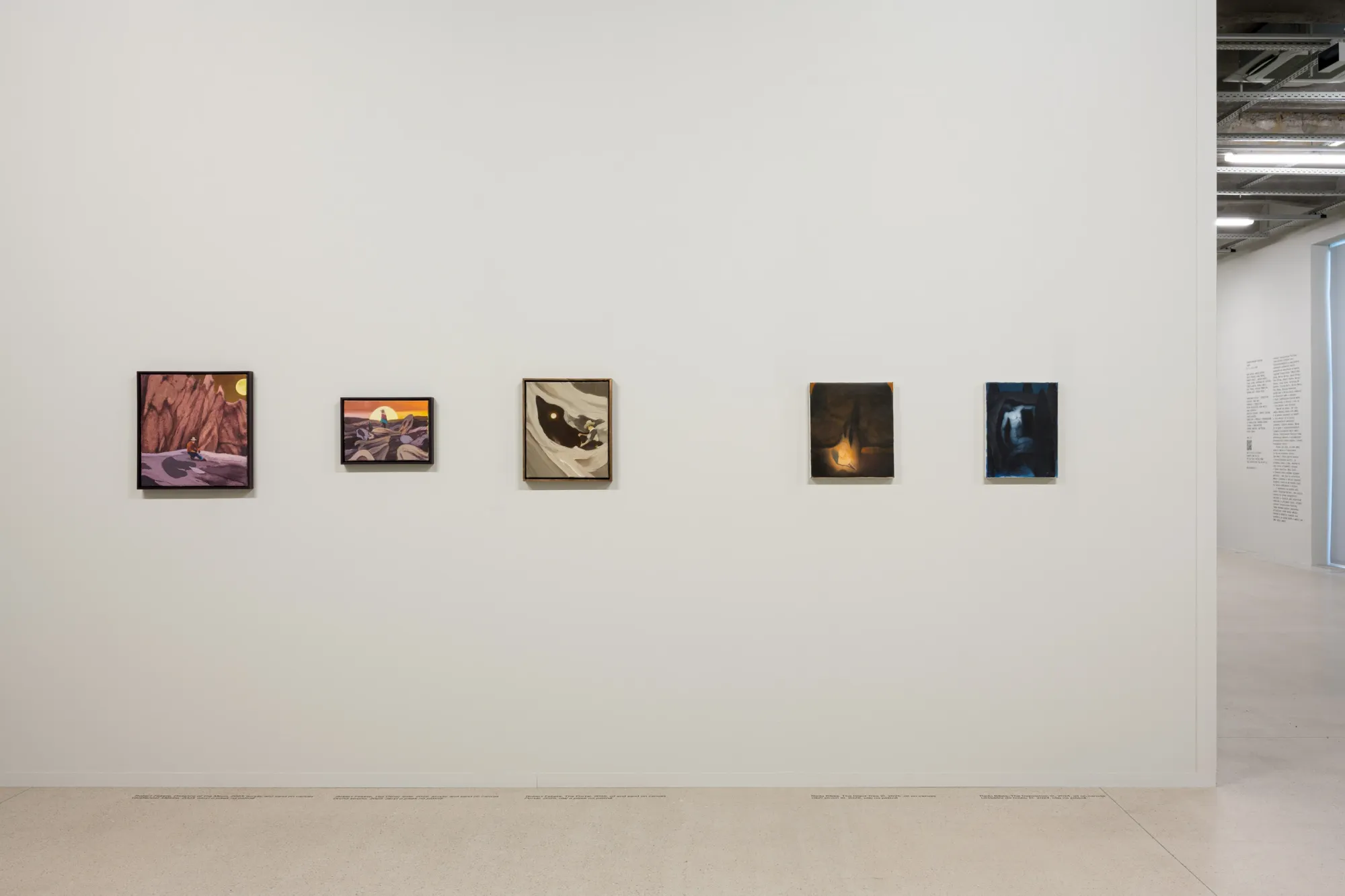 curated by Jane NealTelegraph Gallery, Olomouc -&nbsp;Transylvanian Painting Today - Exhibition View -&nbsp;Artist Robert Fekete, Radu Beies from left to right 