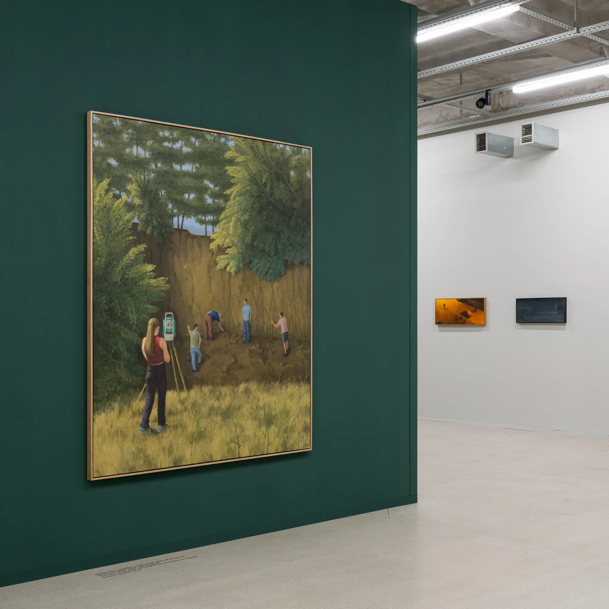 Transylvanian Painting Today - Exhibition View -&nbsp;Artist Serban Savu, Adrian Ghenie from left to right