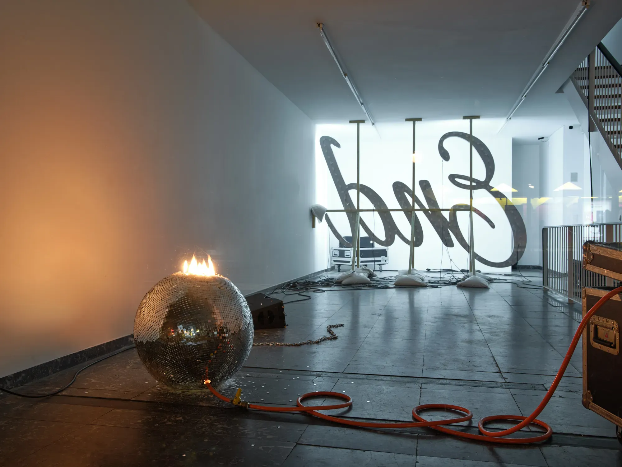 Curated by: Maria Abramenko tick tack Antwerp , exhibition view banks violette