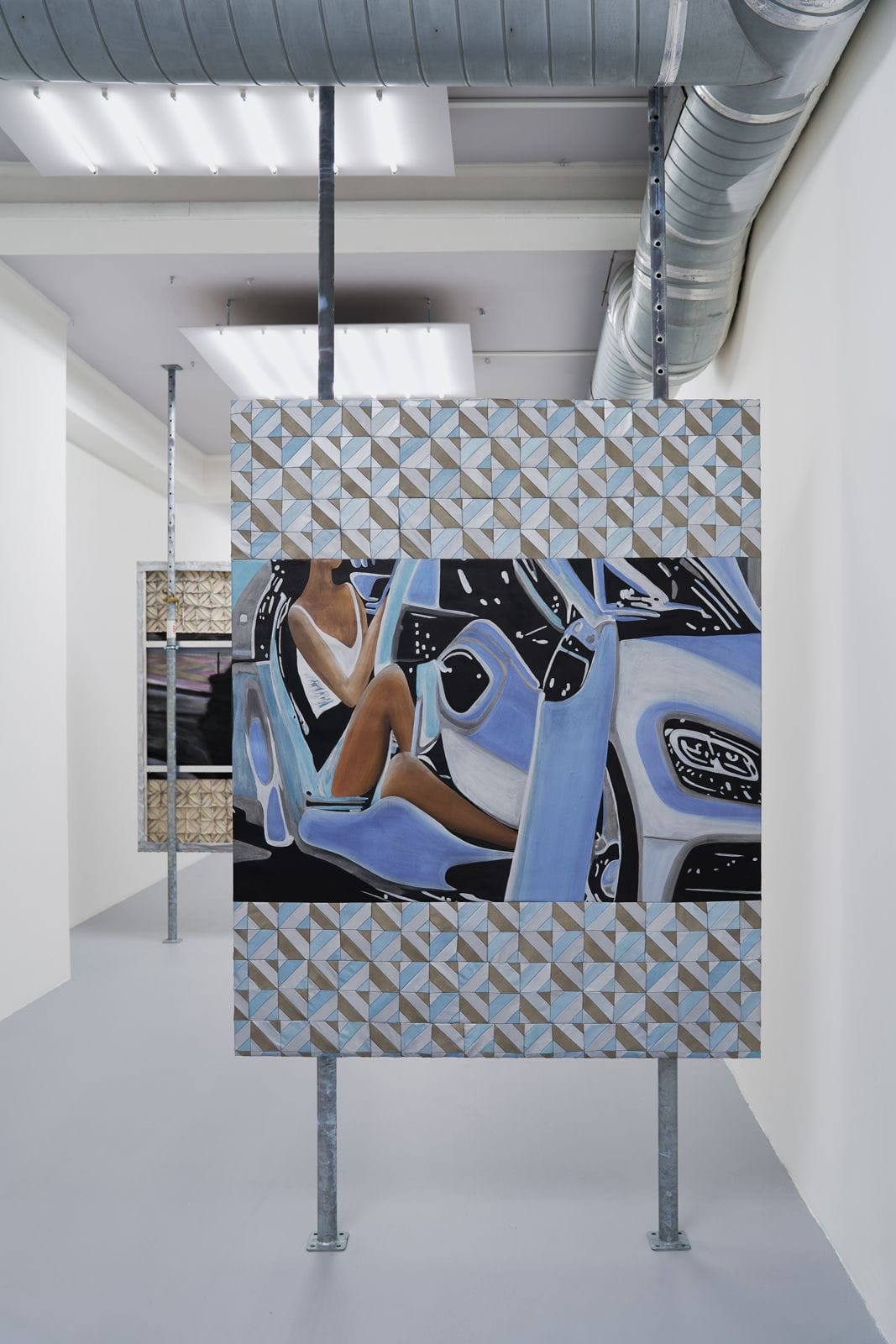 nod gallery, Prague, exhibition view Bety Krňanská, fatal attraction, paintings