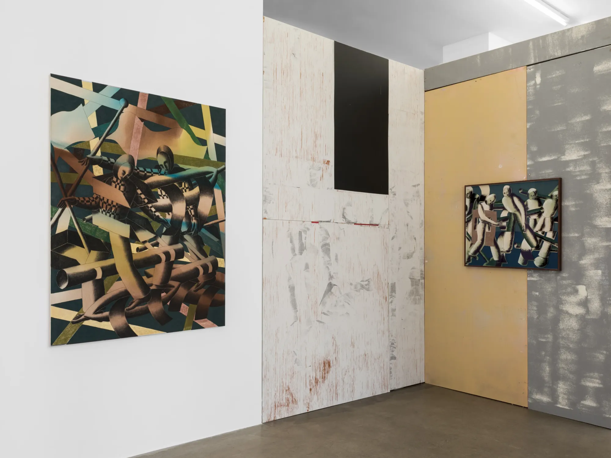 Ferdinand Dölberg exhibition Berlin abstract figurative paintings gallery interior contemporary art