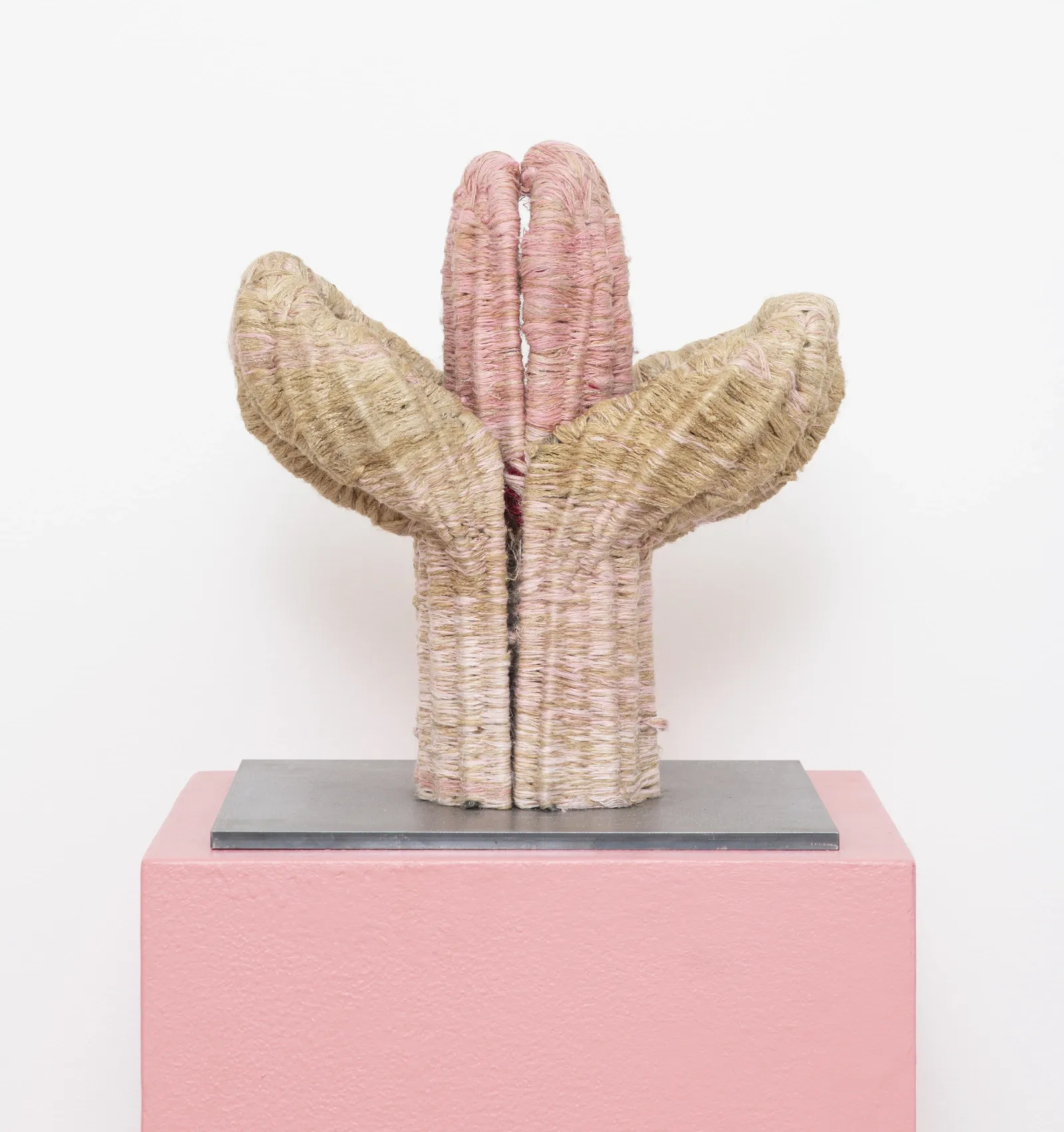 Soojin Kang textile sculpture object on plinth