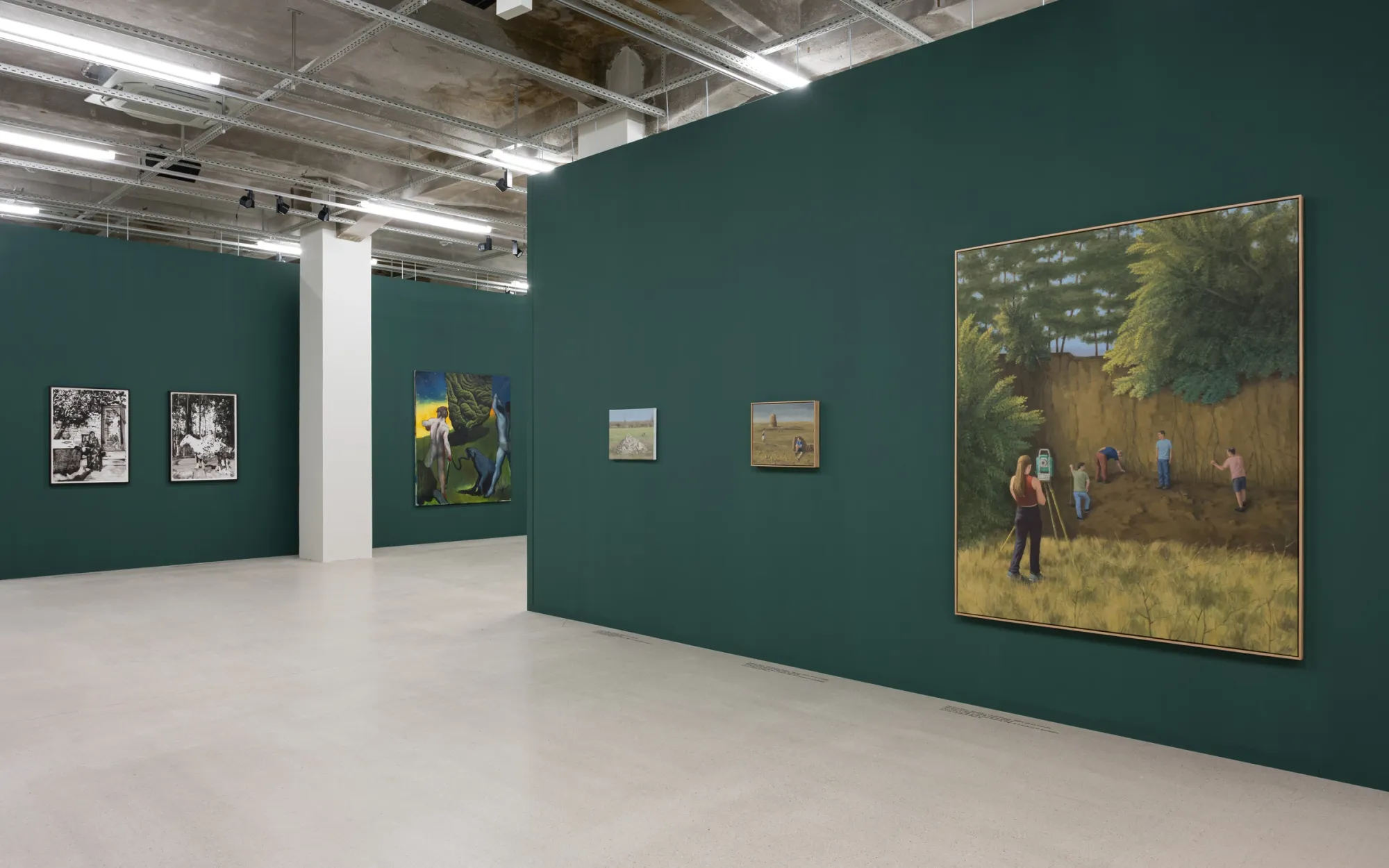 telegraph gallery Telegraph Gallery, Olomouc - Transylvanian Painting Today - Exhibition View -&nbsp;curated by Jane Neal -Artist Marius Bercea, Radu Baies, Serban Savu from left to right