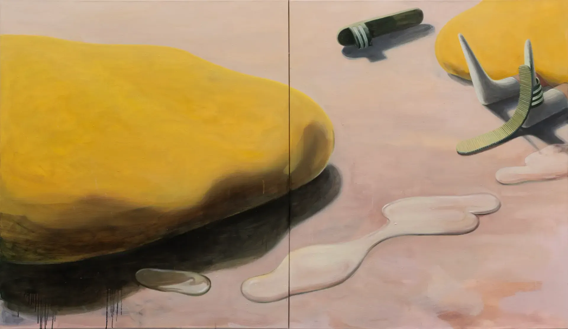 wentrup gallery presents jeehye song, emerging artist and new paintings, detail of a painting