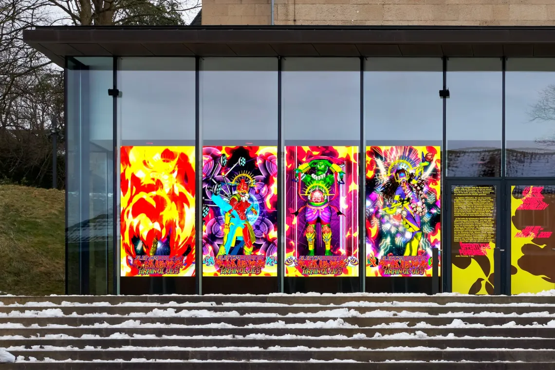 Kunsthalle zu Kiel presents Lu Yang: Electromagnetic Brainology - Lu Yang -Electromagnetic Brainology - 5 Channel Animation