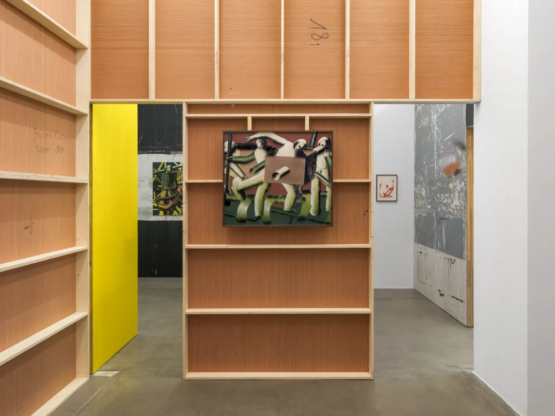 Ferdinand Dölberg exhibition Anton Janizewski Berlin modular painting installation contemporary art