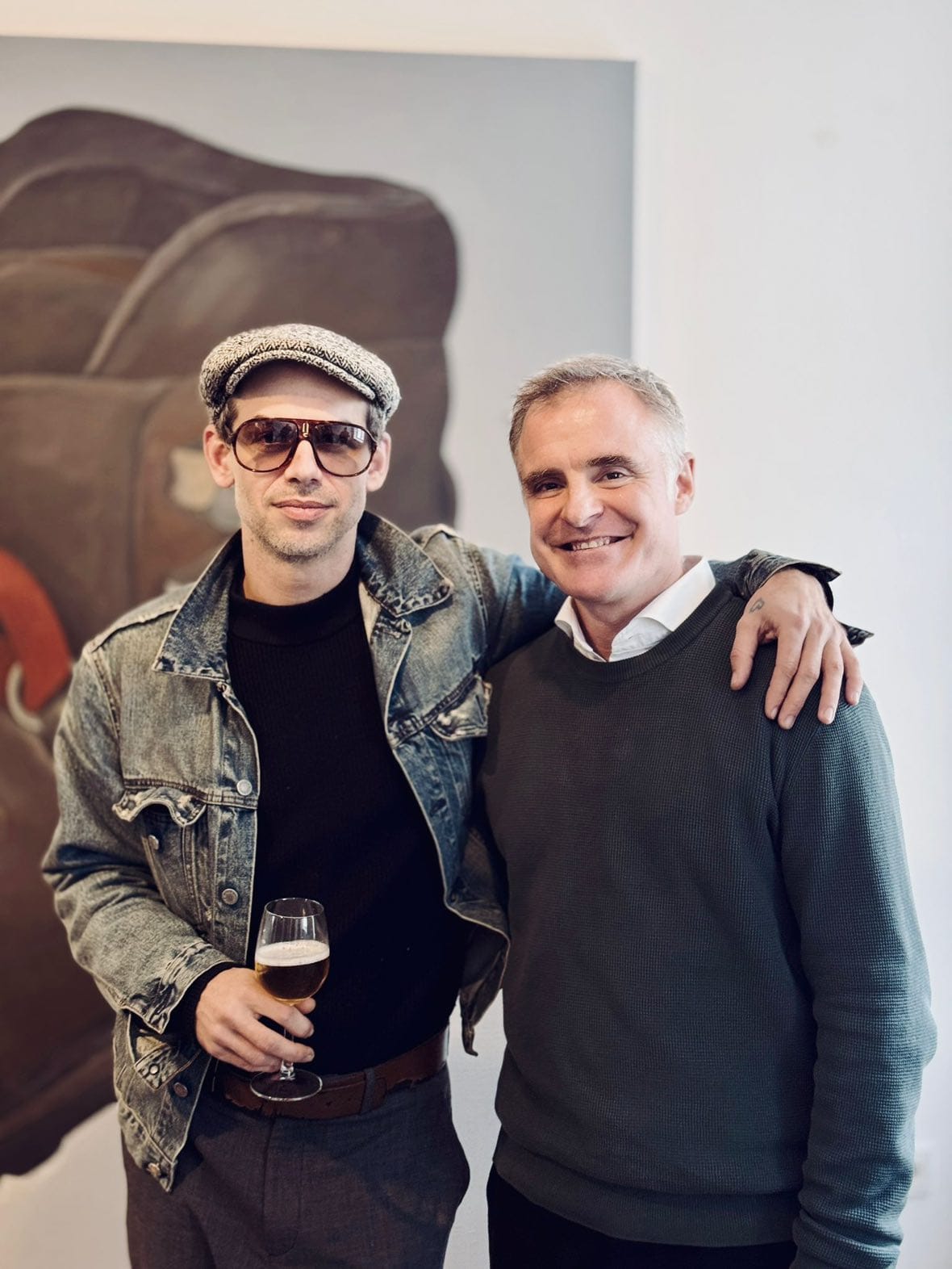 Artist Tin Trohar with galleries Alexander Giese at the Klubhaus Vienna, opening with 5 artworks