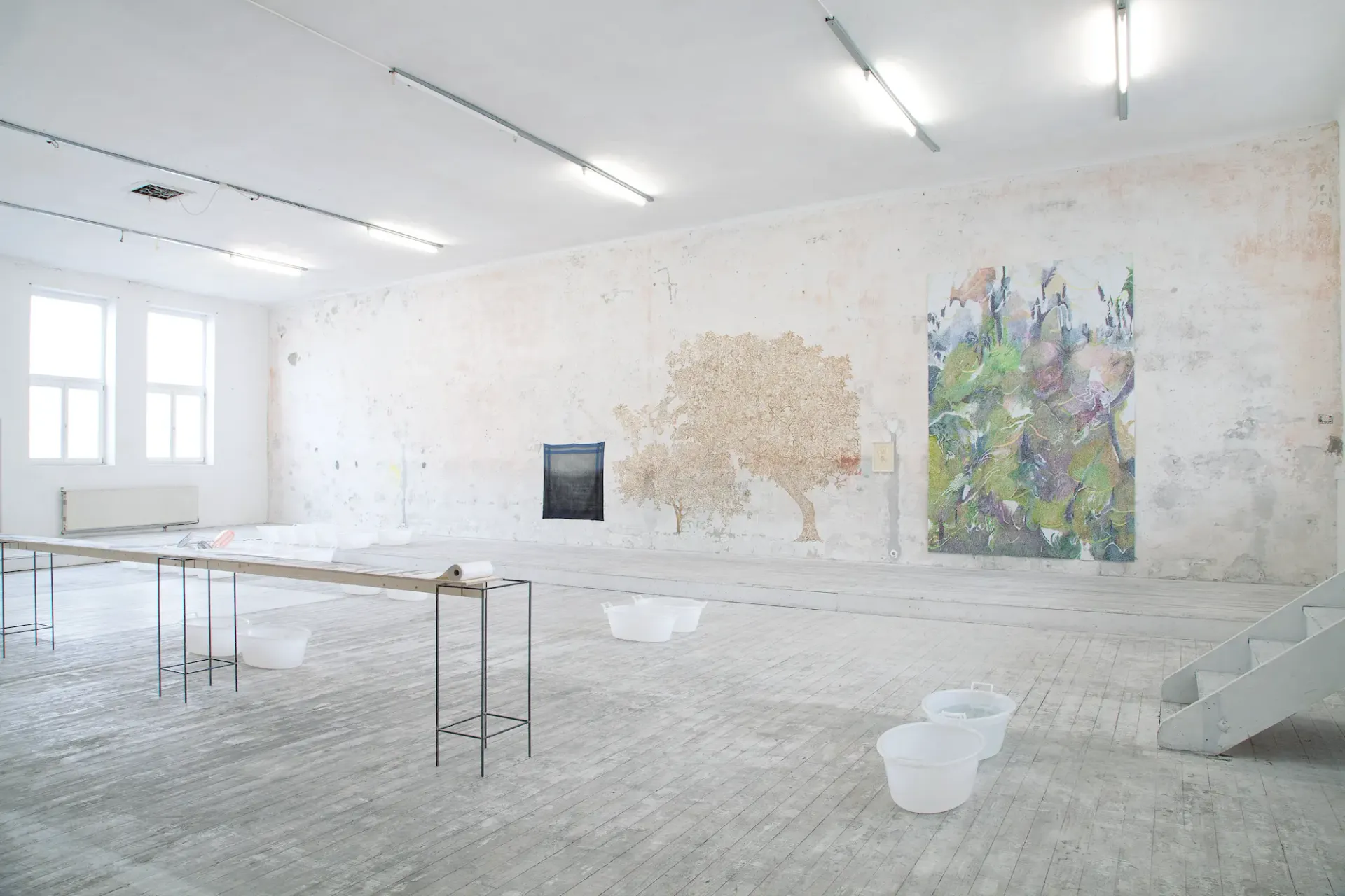 kunstverein schattendorf Installation view from the current exhibition hereafter curated by siggi hofer 