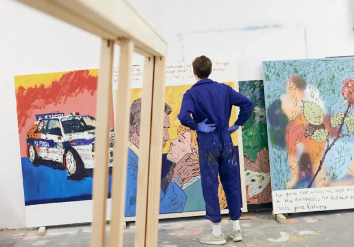 laurentius sauer artist spotlight, contemporary painting Germany now 2024 munchies art club