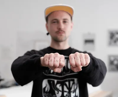 arno beck, promising emerging contemporary artist, overview, portrait now new, profile