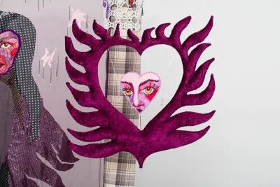 Boglarka Danko Artist, exhibition submission, catapult munchies art club , textile artist with heresy in the small hours at liget gallery