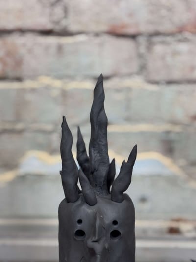 Michael Kærgaard , artist in focus, hagd contemporary presents ceramic artist with glazed stoneware in black