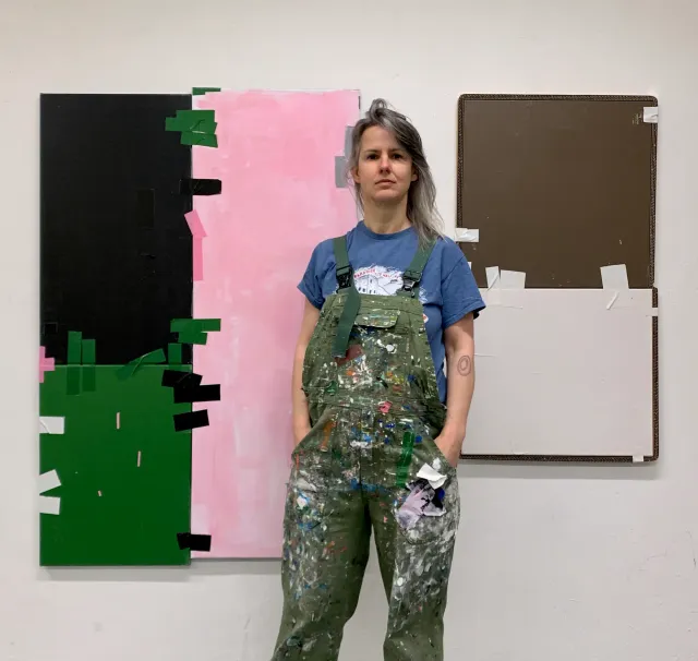 Kirsten Hutsch: Where Tape Becomes Tension and Canvas Comes Alive. An Interview with DiFranco!